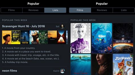 The Curation of Film Lists on Switch Letterboxd